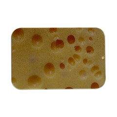 Cheese Texture, Yellow Cheese Background Open Lid Metal Box (silver)  