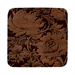 Flower Blossom Bloom Botanical Spring Nature Floral Pattern Leaves Square Wood Guitar Pick Holder Case And Picks Set
