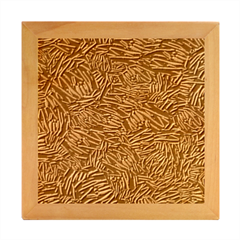 Enigmatic Plum Mosaic Wood Photo Frame Cube