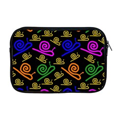Pattern Repetition Snail Blue Apple Macbook Pro 17  Zipper Case