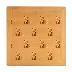 Scandinavian Abstract Pattern Wood Photo Frame Cube