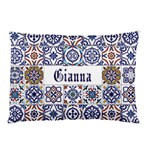 Personalized Tiles Name Pillow Case Pillow Case (Two Sides) Back
