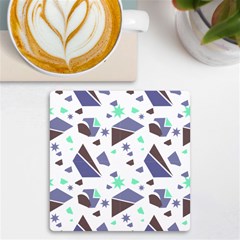 Seamless Pattern Geometric Texture Uv Print Square Tile Coaster 