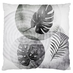 Vintage Retro Boho Background Leaves Botanical 16  Baby Flannel Cushion Case (two Sides)