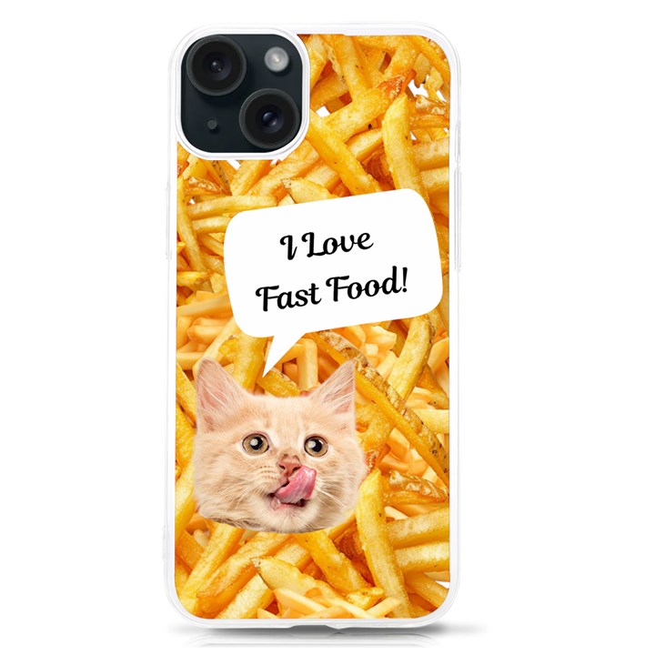 Personalized Fries UV Print Case  iPhone 15 TPU UV Print Case