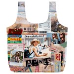 Personalized Life Adventure Style Travel Collage Photo Name Recycle Bag Full Print Recycle Bag (XXXL) Back