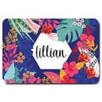 Personalized Summer Tropical Name Doormat Large Doormat 30 x20  Door Mat