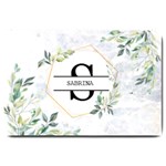 Personalized Initial Name Floral Doormat Large Doormat 30 x20  Door Mat