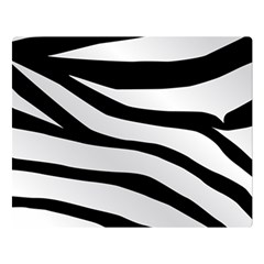 White Tiger Skin Two Sides Premium Plush Fleece Blanket (large)