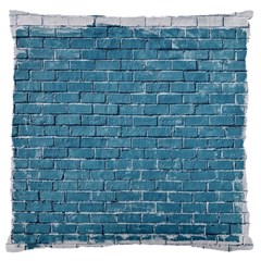 White And Blue Brick Wall 16  Baby Flannel Cushion Case (two Sides)
