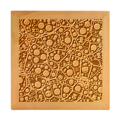 Mental Emojis Emoticons Icons Wood Photo Frame Cube