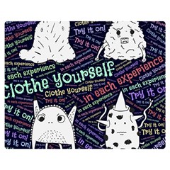 Experience Feeling Clothing Self Two Sides Premium Plush Fleece Blanket (teen Size)