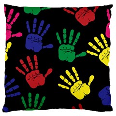 Handprints Hand Print Colourful 16  Baby Flannel Cushion Case (two Sides)