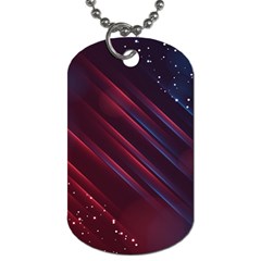 Illustrations Space Purple Dog Tag (one Side)