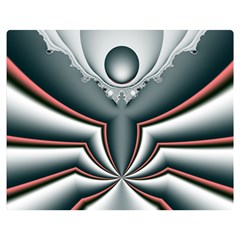 Fractal Grau Two Sides Premium Plush Fleece Blanket (teen Size)
