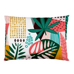 Abstract Seamless Pattern With Tropical Leaves Pillow Case (two Sides)