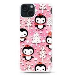 Cute Penguin Pattern Iphone 15 Tpu Uv Print Case