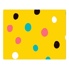 Moles Points Background Pattern Two Sides Premium Plush Fleece Blanket (large)