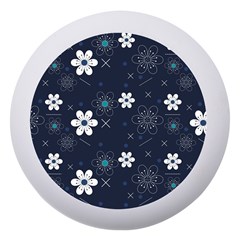 Blue Background Abstract Seamless Dento Box With Mirror