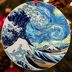 The Great Wave Of Kanagawa Painting Uv Print Acrylic Ornament Round