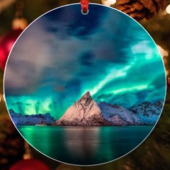 Amazing Aurora Borealis Colors Uv Print Acrylic Ornament Round