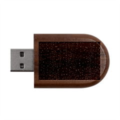 Glitter Light Lights Pastel Pattern Style Texture Wood Oval Usb Flash Drive