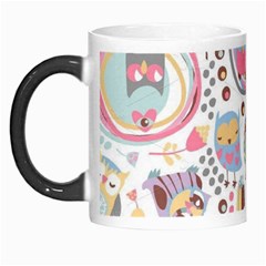 Cute Owl Bird Animal Pattern Morph Mug