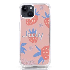 July Summer Strawberry Pink Berry Iphone 14 Tpu Uv Print Case
