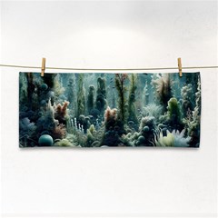 Underwater Coral Life Hand Towel