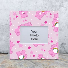 Cheer Bear Pink, Care, Care Bears, Cartoon White Box Photo Frame 4  X 6 