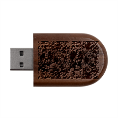 Camouflage Army Survival Uniform Wood Oval Usb Flash Drive