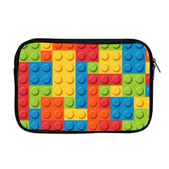 Lego Bricks, Colorful Dots Background Apple Macbook Pro 17  Zipper Case