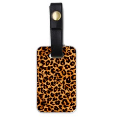 Leopard Skin Texture Macro, Brown Luggage Tag (one Side)