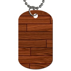 Seamless Wooden Planks Brown Wooden Background Dog Tag (one Side)