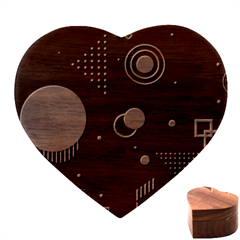 Colartive, Aesthetic, Amoled, Black, Colorful, Desenho Heart Wood Jewelry Box