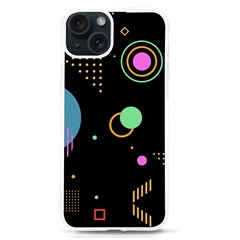 Colartive, Aesthetic, Amoled, Black, Colorful, Desenho Iphone 15 Tpu Uv Print Case