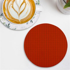 Orange Lego Texture Macro, Orange Dots Background Uv Print Round Tile Coaster