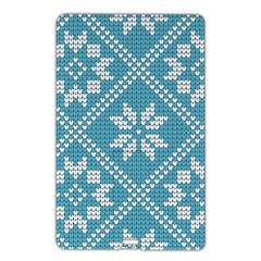 Blue Winter Knitted Texture, Blue Winter Background, Knitted Texture Name Card Style Usb Flash Drive