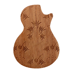 Ancient Egypt Antique Archeology Guitar Shape Wood Guitar Pick Holder Case And Picks Set