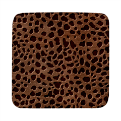 Leopard Skin Pattern Square Wood Guitar Pick Holder Case And Picks Set