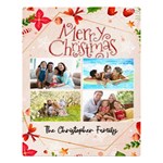 Personalized Christmas Photo Name Any Text Two Sides Premium Plush Fleece Blanket Two Sides Premium Plush Fleece Blanket (Large) 80 x60  Blanket Front