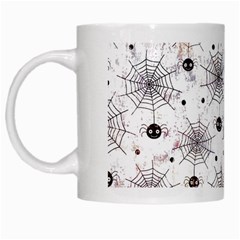 Creepy Spider Design, Adoxali, Halloween White Mug