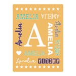 Personalized Name Two Sides Premium Plush Fleece Blanket (Mini) 35 x27  Blanket Front