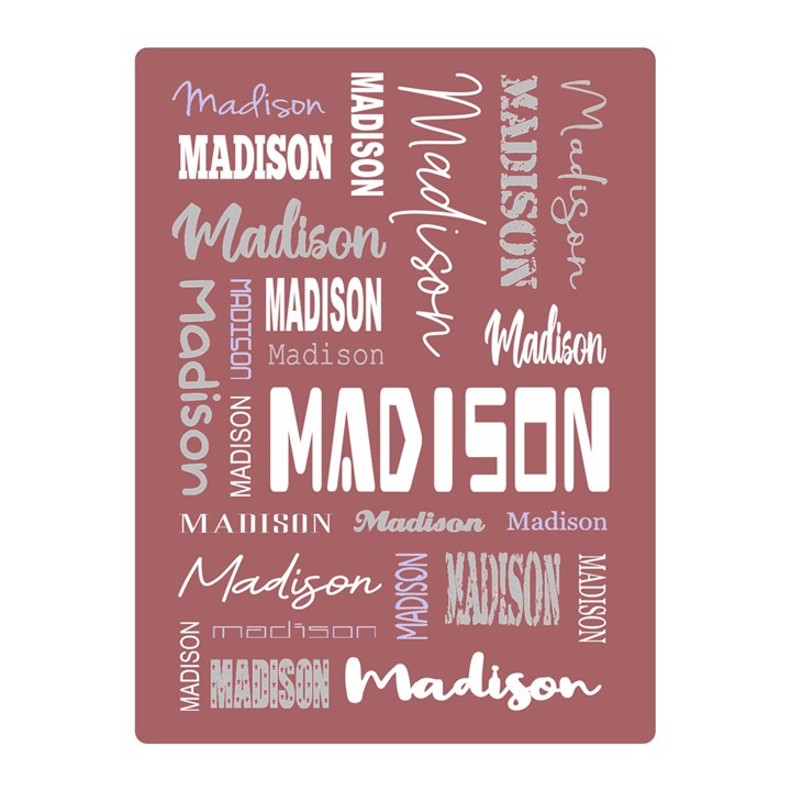 Personalized Name Gift Two Sides Premium Plush Fleece Blanket (Mini)