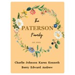 Personalized Family Blanket Two Sides Premium Plush Fleece Blanket (Baby Size) 40 x30  Blanket Front