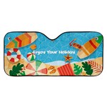 Personalized Any Text Name Holiday Car Windshield Sunshade Car Windshield Sunshade Front
