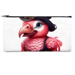 Kawaii Pink Parrot Pirate Pencil Cases