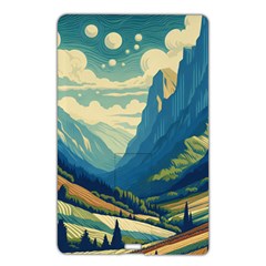 Mountains Nature Forest Landscape Name Card Style Usb Flash Drive