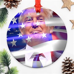 Donald Trump Flag Ornament (round)