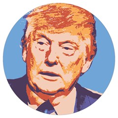 Orange Donald Trump Round Trivet